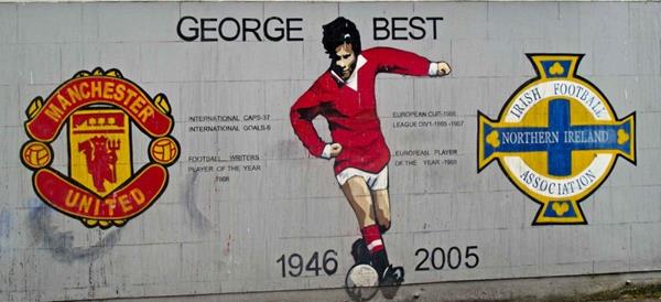 Mural de George Best en Sandy Row